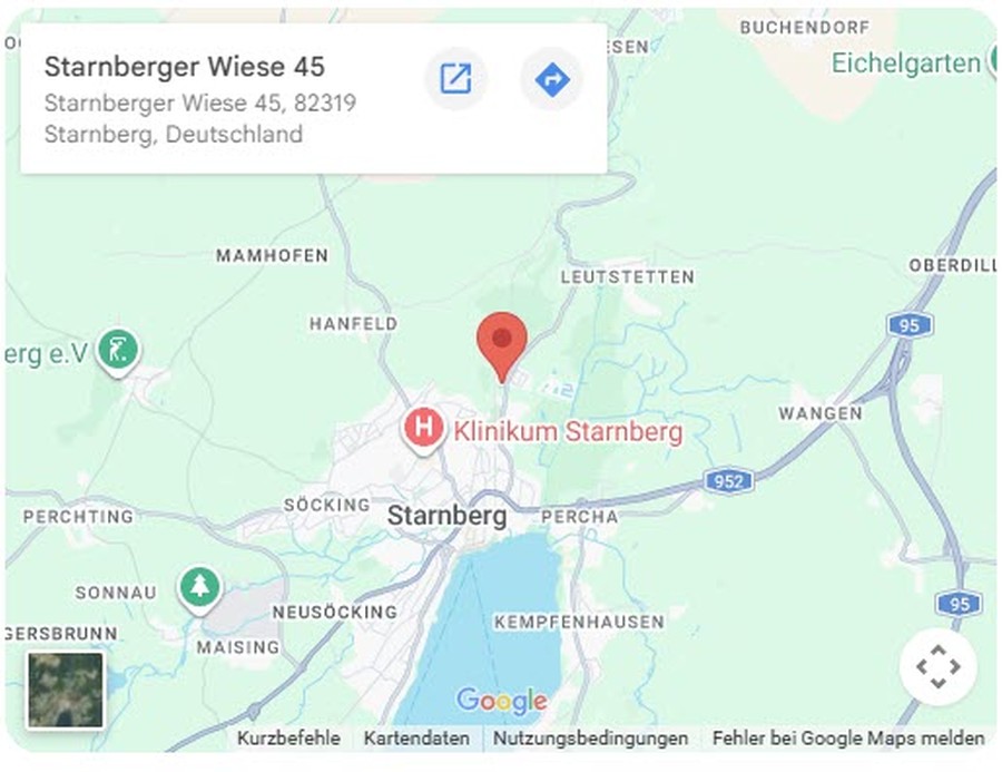 Kartenplatzhalter mit Standort Starnberger Wiese 45 in Starnberg